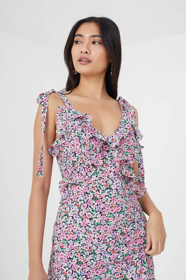 Vestido Largo PINK FLORAL BRAVE SOUL