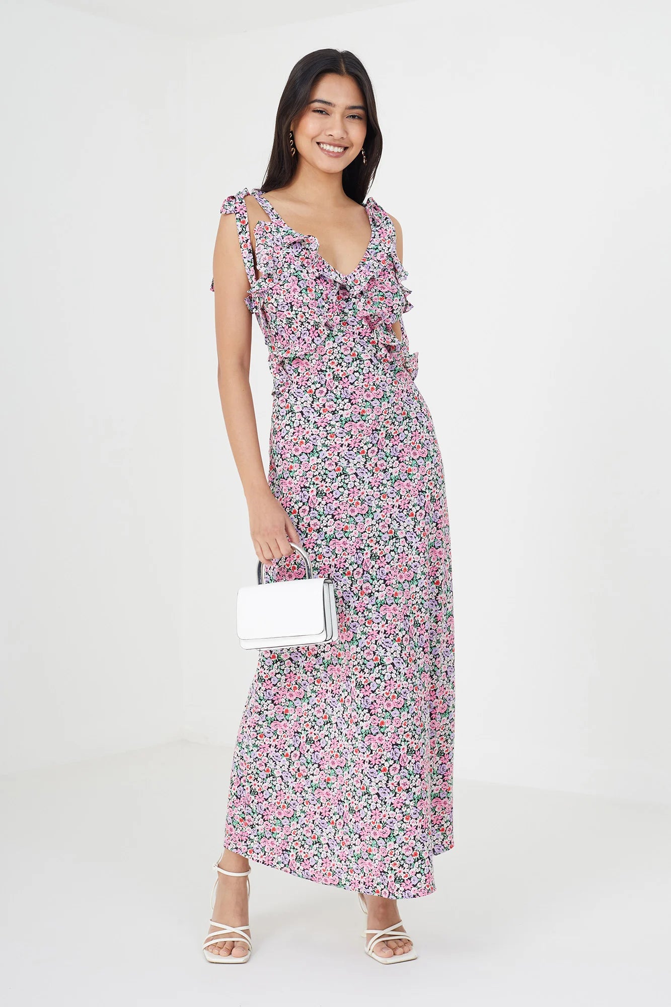 Vestido Largo PINK FLORAL BRAVE SOUL