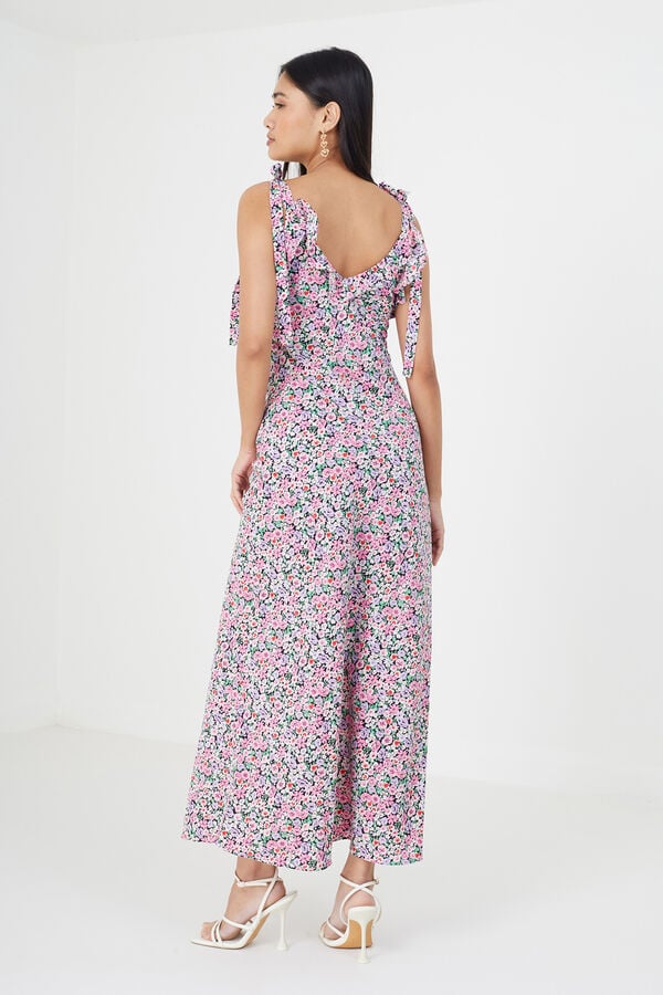 Vestido Largo PINK FLORAL BRAVE SOUL