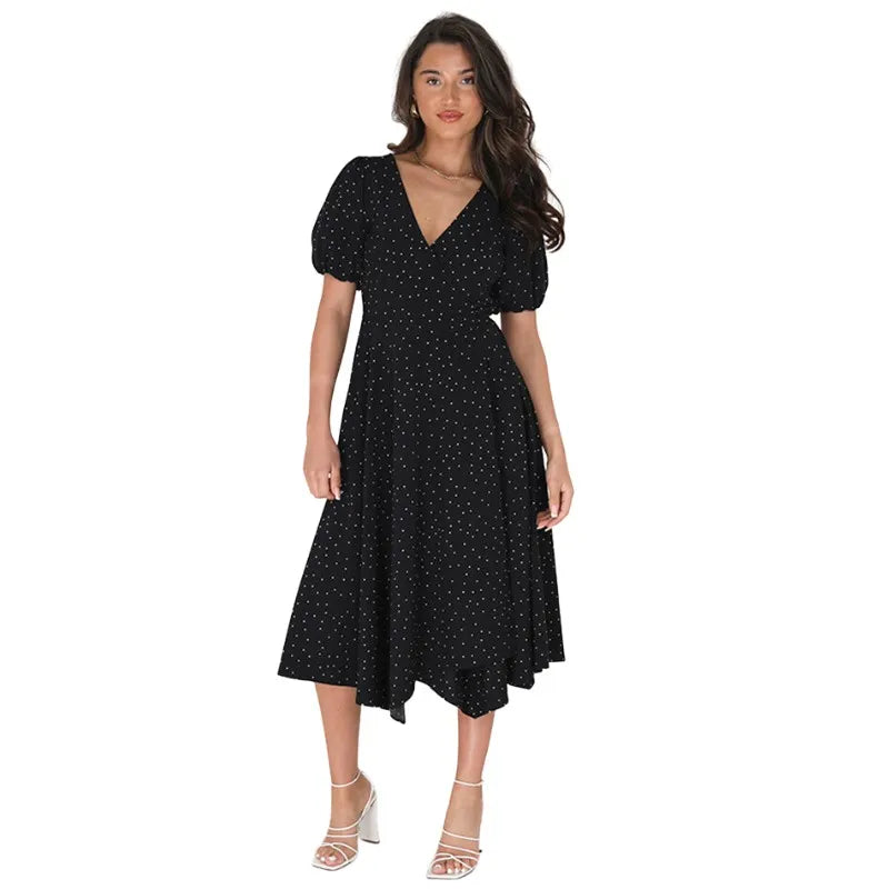 Vestido Midi Negro de Lunares MARNI BRAVE SOUL