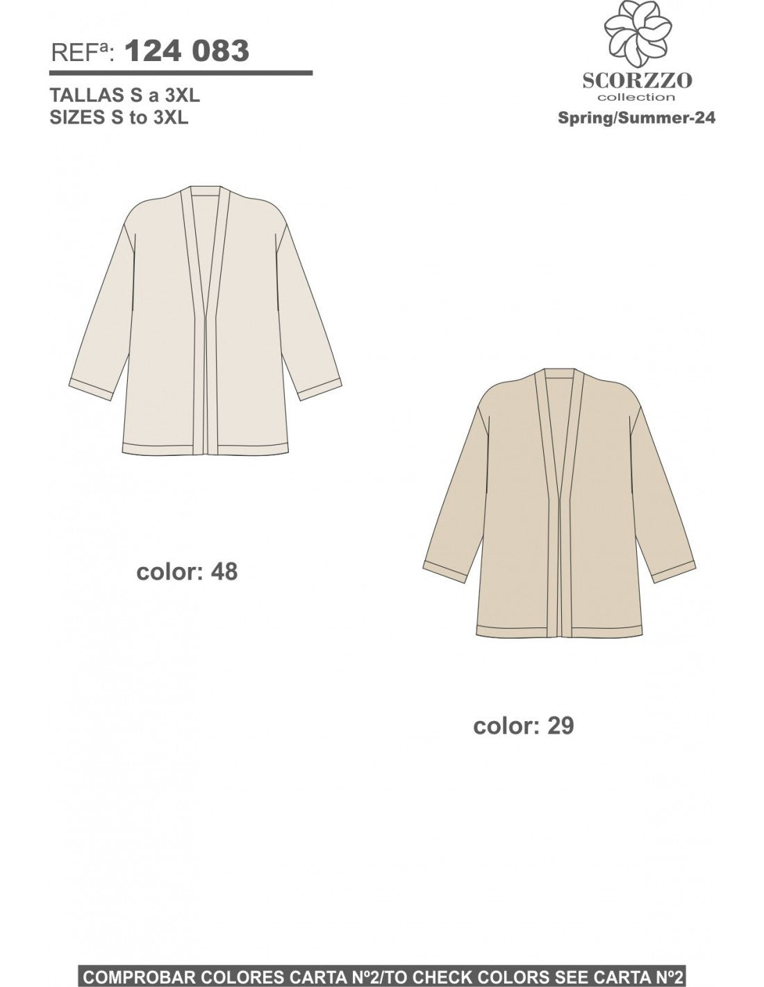 Chaqueta corta abierta en lúrex. Composición: 79% Viscosa y 21% Poliéster Lúrex. Se recomienda lavar a mano o en lavadora hasta 30º. No usar lejía, planchar suavemente del revés hasta 110º y no usar secadora.