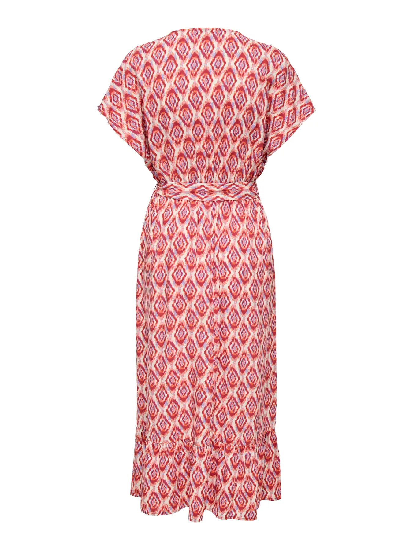 Vestido largo de manga corta caída, corte cruzado en el pecho , corte en cintura y cinturón a juego.
Composición: 100% Viscosa reciclada.
Se recomienda lavar a mano o en lavadora hasta 30º. No usar lejía, planchar suavemente del revés hasta 110º y no usar secadora.