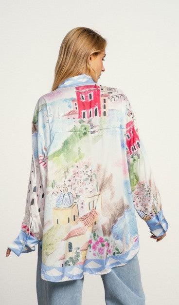 Camisa larga con estampado alegre y muy original. también puedes llevarla abierta y utilizarla como una sobrecamisa.

Composición: 100% Poliéster.

Se recomienda lavar a mano o en lavadora hasta 30º. No usar lejía, planchar suavemente del revés hasta 110º y no usar secadora.