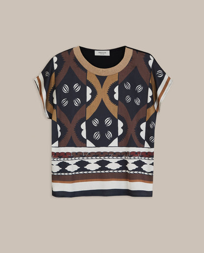 Camiseta Estampado Geométrico TRUCCO