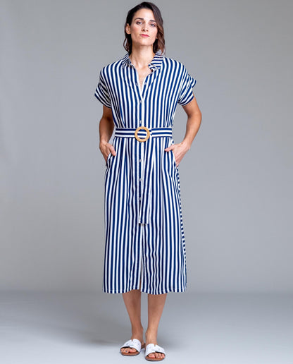 Vestido rayas abierto SEÑORETTA