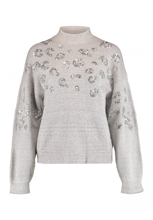 Jersey gris con strass HAILYS