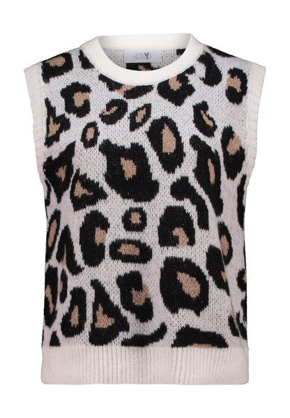 Chaleco estampado animal print.

Composición: 57% Poliacrílico, 29% Poliamida, 7%Lana y 7%Viscosa.

Se recomienda lavar a mano o en lavadora hasta 30º. No usar lejía, planchar suavemente del revés hasta 110º y no usar secadora.