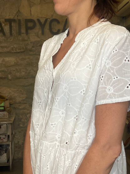 Vestido Blanco Manga HAILYS