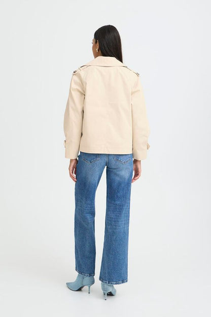 Abrigo Gabardina corta primavera