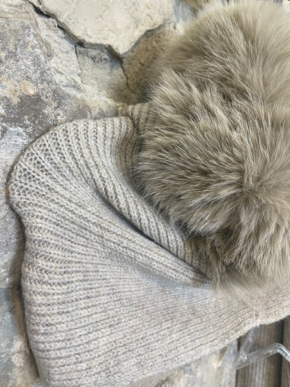 BALACLAVA BUFANDA CON PELO