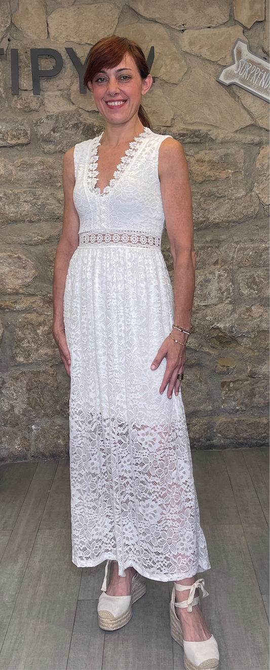 Vestido Blanco Largo HAILYS