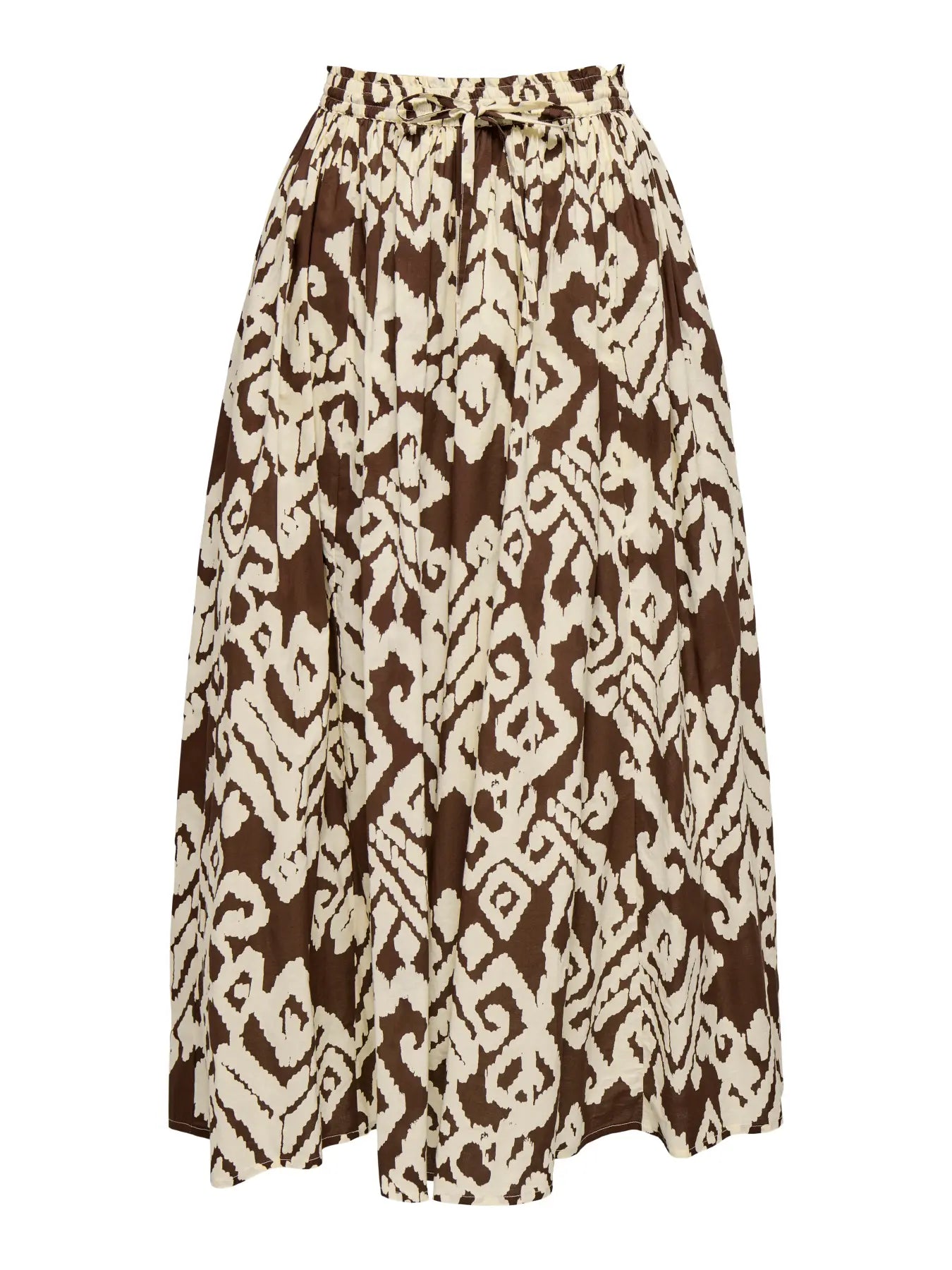 Falda con goma en cintura y cordón ajustable.

Composición: 100% Algodón.

Se recomienda lavar a mano o en lavadora hasta 30º. No usar lejía, planchar suavemente del revés hasta 110º y no usar secadora.