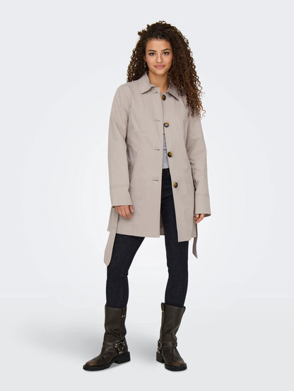 Gabardina beige JDY ISADORA