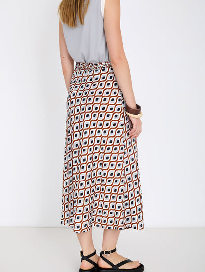 Falda Estampado Retro SKATIE